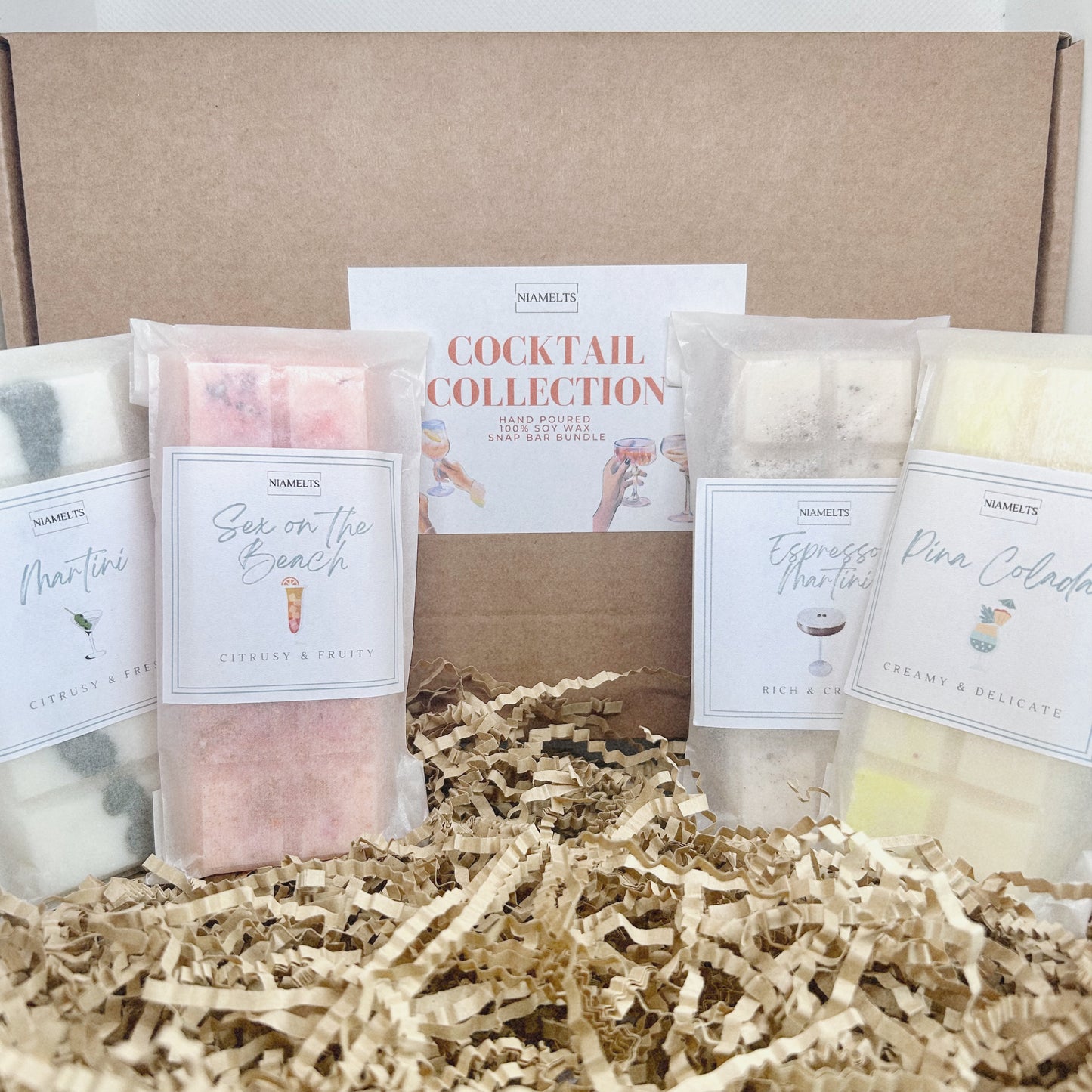 Cocktail Collection Wax Melt Bundle | 4 Snap Bars