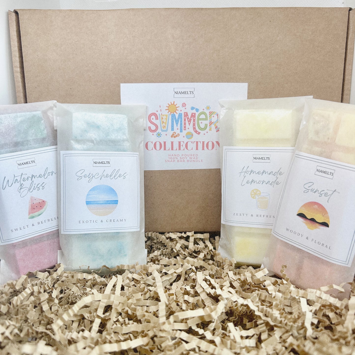 Summer Collection Wax Melt Bundle | 4 Snap Bars